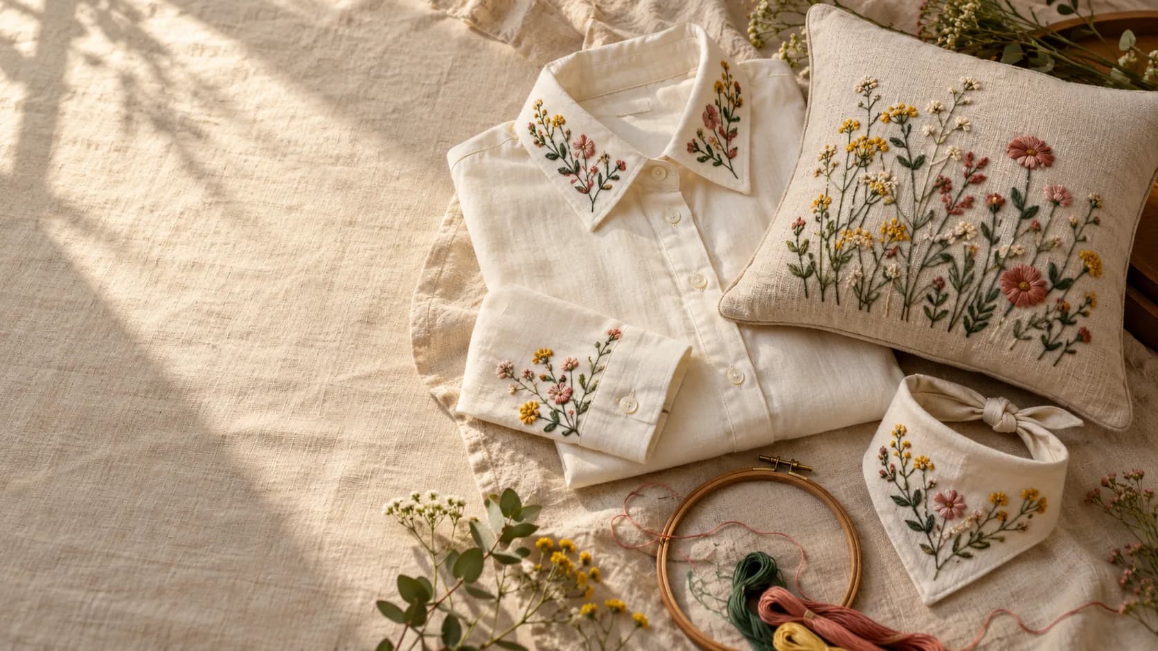 Embroidered custom pieces