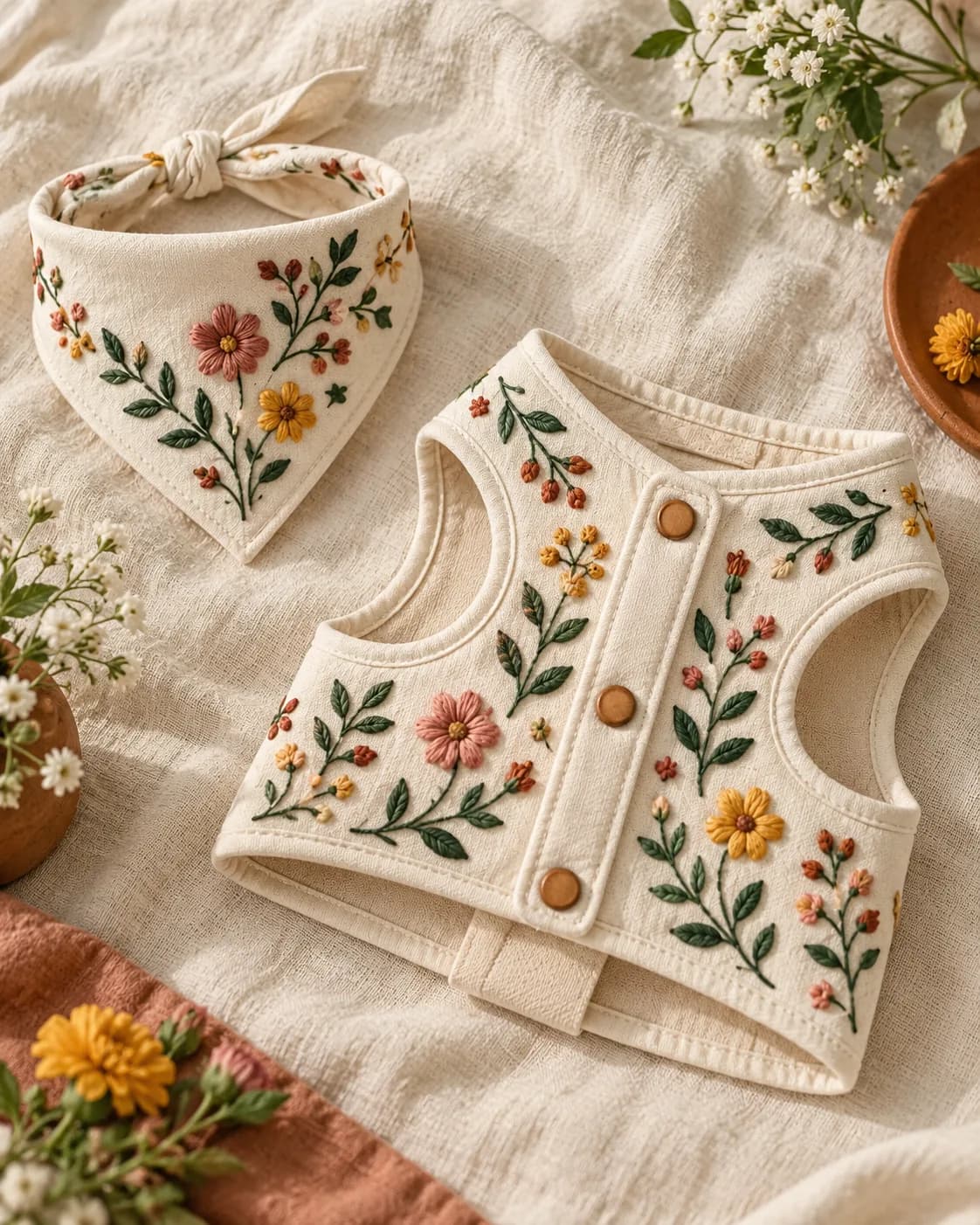 Embroidered pet wear